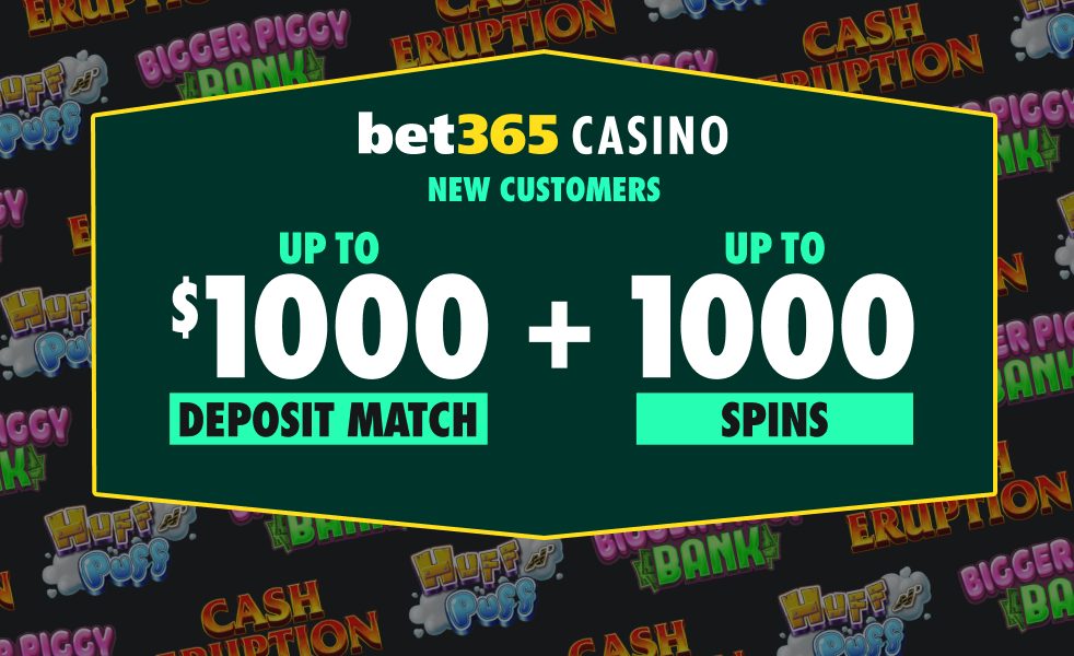 Up to $1000 Deposit Match & Up to 1000 Spins