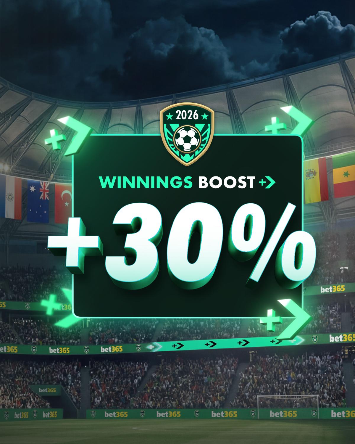 Winnings Boost World CUP UK hub imagery
