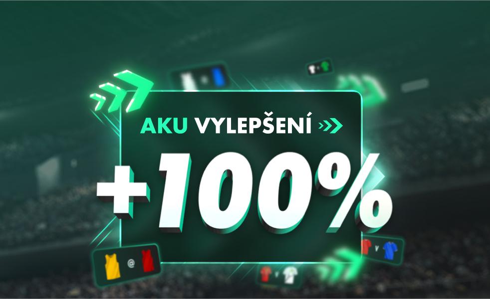100% aku vylepšení