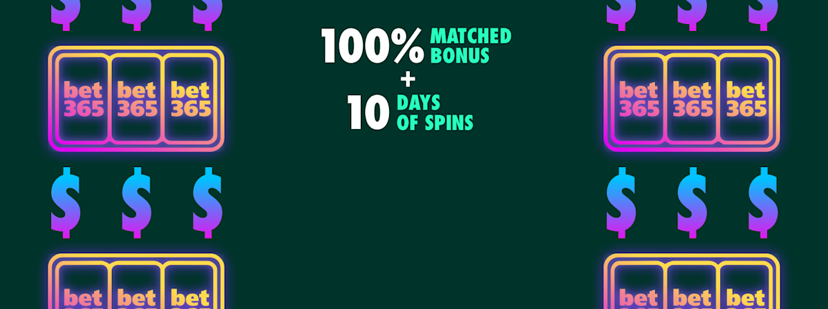 100% matched bonus + 10 days of spins